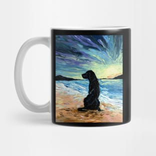 Beach Days - Black Labrador Mug